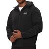 EA7 GIACCA GIUBBOTTO UOMO NERO EMPORIO ARMANI CAPPUCCIO SAILOR PILE EA S NERO