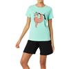 In One Clothing - Pigiama corto da ragazza, morbido jersey singolo in 100% cotone e pantaloni a forma di bermuda, Azzurro, 164