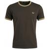 Fred Perry Ringer T-Shirt, Maglietta Uomo - M