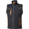 U-POWER DON'T WORRY... BE HAPPY! U-Power UNIVERSE, Giubbino Smanicato, Gilet Softshell, con Fodera in Micropile, Tessuto Impermeabile, Antivento, Traspirante, Zip Intera, Multitasche (ASPHALT GREY - M)