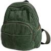 MININAI Zaino estetico mini classico velluto a coste zaino universitario per le donne carino retrò grunge zaino casual Daypack, Verde, Taglia unica, Zaini Daypack