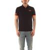 SUN68 Polo Uomo A35122 Polo Modello Logo Fluo S/S Sun 68 (IT, Testo, XXL, Regular, Regular, Giallo)