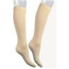 CALZE PRESTIGE (2 PAIA) Calze donna gambaletto a coste in pregiatissimo filato lana-cashmere tinta unita - 100% Made in (Brescia) Italy (A3 nero+gris)
