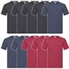 Fruit of the Loom, T-shirt da uomo con scollo a V Valueweight (confezione da 10), 5 bianco/5 grigio, L