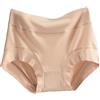 XWSM 4 Pezzi Taglie Forti Slip In Cotone 100% For Donna Anziana Di Mezza Biancheria Intima Mutande A Vita Alta Elasticizzate Morbide E Sciolte (Color : 4pcsSkin, Size : XL/X-Large)