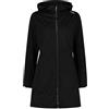 CMP Donna Light Softshell Hoodie Parka, nero, M