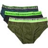 Dirk Bikkembergs Slip Uomo Bikkembergs Confezione 3 Capi Mutande Elastico a Vista Cotone Elasticizzato Underwear Articolo BKK52USP27TR, MIXCOLOR Mix Color, XL - EU XL - US L - FR 5