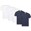 Fruit of the Loom Original T. - T-shirt da uomo, confezione da 5, M