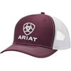 Ariat Western Mens cap Baseball Hat USA Flag Patch Mesh Snap Grey