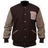 Suiting Style Hotline Miami B - Giacca da baseball da uomo, con logo Varsity Letterman, Marrone, S
