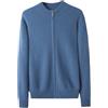 HNVAVQ Cardigan da Uomo con Zip Intera, Maglione Invernale Casual con Collo Alto, Pullover