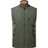 HONGBI Gilet Sportivo Uomo Gilet da Pesca Taglie Forti Giacca Senza Maniche Casual Giubbotto Smanicato da Lavoro Gilet Leggero Estivo per Giornalista Fotografia Caccia Viaggio All'aperto Gilet