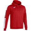 Joma 102103.602.M Felpa con Cappuccio, Championship IV, Rosso Bianco
