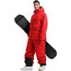 Sunnyuk Giacca Sci Uomo, Tuta Snowboard Uomo Completo Termico Intera Tuta Taglie Forti Elegante Salopette da Sci Montagna Impermeabili Curvy da Neve Invernale
