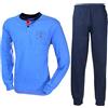 Navigare Pigiama Uomo Cotone Jersey Manica Lunga Misure comode conformate 56-58-60 2141430B (58)