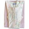 Linclalor Pigiama Donna Interlock Cotone Invernale Serafino e Aperto avanti (IT, Numero, 50, Regular, Regular, Rosa Aurora)