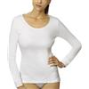VAJOLET BY SELINA Canottiera Maglia Intima Donna Cotone Felpato ML5394 Manica Lunga VAJOLET Selina 3-4-5-6 Bianco E Nero (3 M IT Donna, Bianco)