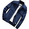 MISSMAO Giacca Leggera da Uomo Bomber Giacca di Primavera e di Autunno Giacche Sportivo Bomber Giubbino Blu XS