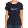 Liu Jo T-Shirt con Strass TA5214 (IT, Testo, XS, Regular, Regular, Camelia Rose)
