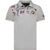 Geographical Norway Kimac Men Gris Clair XXL - Polo Classica Uomo - Cotone A Maniche Corte Casual Button Down Polo Shirt Tops Regular Classic - Abito Ideale Primavera-Estate (Grigio Chiaro 3XL)