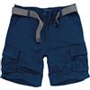 Fun Coolo Pantaloncini Corti Bermuda Cargo Short con tasconi Laterali, con Cintura Mimetico S 46