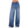 NOAGENJT jeans a donna taglie forti pantaloni felpati donna invernali curvy jeans donna elasticizzati curvy Pantaloni Donna Invernali Caldi A-Blu scuro M 22.99