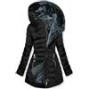 ORANDESIGNE Cappotti Pelliccia Donna Cappotto Cappuccio Giacca Calda Giubbotto Trapuntato Cappotto Elegante Giacca Invernale Cappotti Lunghi con Tasca A Verde Chiaro 3XL