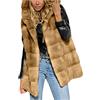 Cocila Gilet Da Donna Senza Maniche In Eco Pelliccia Corta Con Cappuccio Scaldamuscoli 7Rosso (Blue S) Smanicato Rosso Donna Piumini Corti Invernali Cappotto Ecologica Maglione Smanicato Giacca