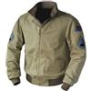 Aksah Fashion Fury Brad Pitt US Army Tank Jacket da uomo | Giacca bomber in cotone kaki militare, cachi, M