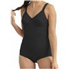 Saggio Playtex Body 2858 Coppa B C D Modellante in Microfibra Contenitivo Senza Ferretto Profumatore NEROB 44