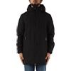 CIESSE PIUMINI Giubbino Uomo Hoodie Coat Nero GUNBU Taglia 48 IT