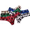 Faringoto Vari stili di biancheria intima sexy da uomo a quadri (5 confezioni), Y32, Large