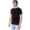 DSQUARED2 tshirt nera stripe logata - xxl, nero
