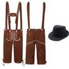 Generico Costume Oktoberfest Uomo - Vestito Tirolese Bavarese per Festa Lederhosen, Abito Tradizionale per Party e Eventi