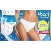 SLOGGI 100 TAI Slip Donna N.8 SLIP -95%COTONE-5%ELESTAN- BIANCO o NERO Dalla Mis.2 Alla Mis.6 (BIANCO, IT=3 EU=42 FR=44 GB=14)