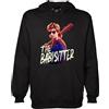 MAGLIERIA CONFORTI Felpa Cappuccio Steve The Babysitter Portrait Serie TV Sweatshirt Taglia Unisex Adulti (IT, Testo, S, Regular, Regular, Nero)