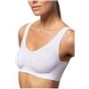 Pompea Brassiere Donna Spalla Larga Microfibra Semless S/M Bianco