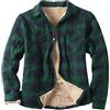 Darringls - Camicia termica da uomo in flanella, a quadri, con fodera, in pile, imbottita, per il tempo libero, invernale, con fodera interna, per boscaiolo, Vino, L