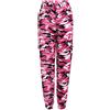 GUOCU Pantaloni Cargo Mimetici da Donna Casual Militare Combattimento Mimetica Stampa Loose Taglie Forti Harem Pantaloni Hip Hop Tempo Libero All'Aperto Sportiva Pantaloni Lunghi,Rosa Rossa,M