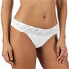 Cotonella 6 Pezzi Slip Donna Mini Realizzato in Cotone con Inserti di Pizzo Nero 3/M