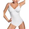 Lady Bella Lingerie Lady Bella PA0194 Body Intimo Donna Contenitivo e Modellante Senza Ferretto - Coppa C Preformata Non Imbottita - Tessuto Doppiato per Pancia Piatta ed Effetto Snellente, Bretelle Larghe (Skin, 5D)
