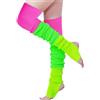 Generico Scaldamuscoli Scaldamuscoli da donna, accessori invernali, leggings alla caviglia, caldi calzini sopra il ginocchio(Color 1)