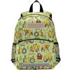 HMZXZ Zaino Personalizzato per Bambini con Nome, Trattori Cartoon Farming Bookbag per Ragazzi e Ragazze 3-6 Anni, Colorato Auto Asilo Prescolare
