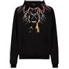 PHOBIA ARCHIVE Black Hoodie with Red Grey Orange Lightning M