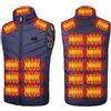 Generico Gilet Riscaldato per Uomo e Donna, 21 Elettrico Giubbotto Riscaldato 3 Temperatura Regolabile, Lavabile Giacca Riscaldata per Moto Pesca Lavoro(Black,L)
