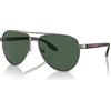 Prada Occhiali da Sole Linea Rossa LINEA ROSSA SPS 52YS Silver/Green Tuning 61/14/145 uomo