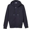 Coveri Felpa Uomo Aperta con Cappuccio Tasche Cerniera Zip Leggera Primaverile Garzata (XL - Jeans)