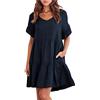 BGFIPAJG Abiti di Sposa Avorio con Maniche 3/4 Trasparente Curvy Vestiti Estivi Donna Cotone Abiti Cerimonia Curvy Vestiti Donna Cotone Estivi con Maniche