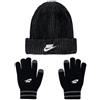 Nike Two Tone Rib Peak S Beanie 3-4 anni, nero, 3 anni