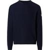 NORTH SAILS Maglione Uomo a Costa Inglese in Misto Cotone e Lana Tecnica